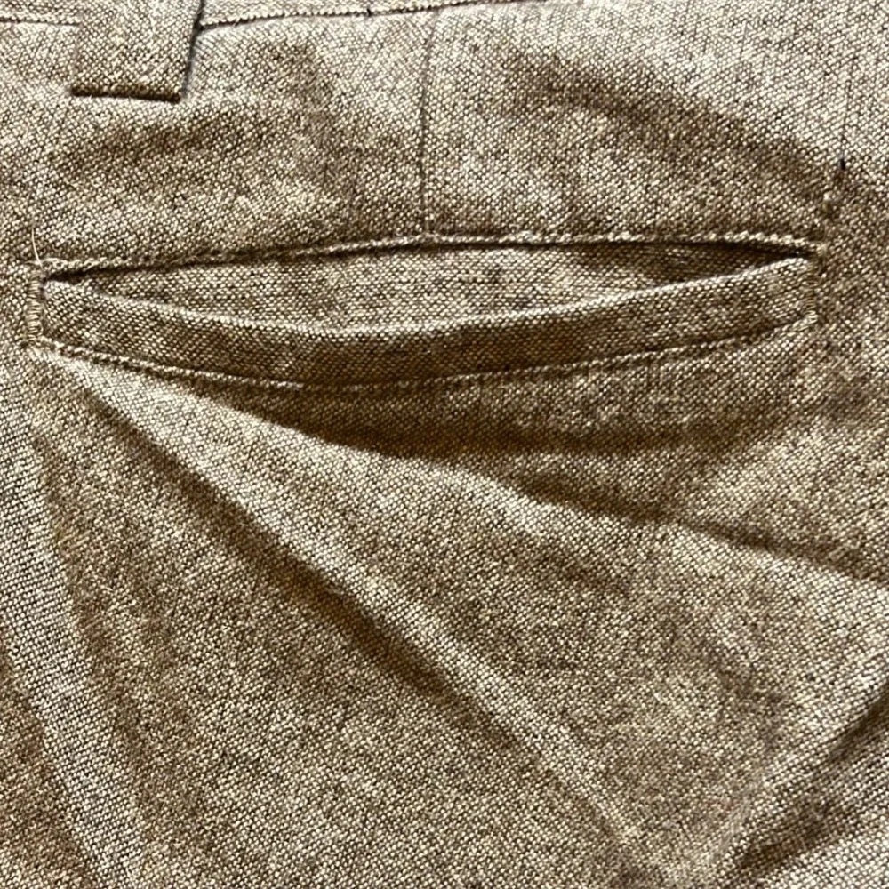 Trevero Vintage Merino Wool Dress Pants Mens 38x32 Tan Brown Heathered Trousers